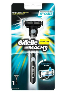 Gillette Mach3 Rączka maszynki do golenia + 1 zapasowe ostrze