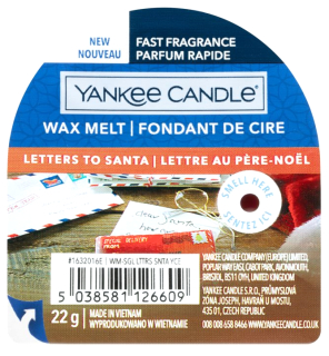 Yankee Candle Letters To Santa pachnący wosk 22 g