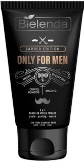 Bielenda Only For Men Barber Edition pasta do mycia twarzy 3w1 pasta-peeling-maska 150 g