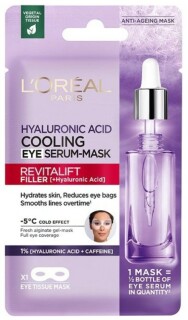 L'Oréal Paris Revitalift Filler HA tekstylna maska pod oczy z efektem chłodzenia 11 g