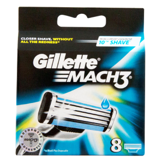 Głowice wymienne Gillette Mach3 8 szt.