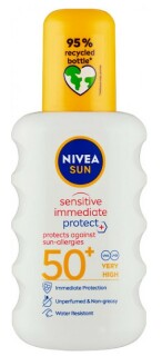 Nivea Sun Sensitive Immediate Protect+ Sun-Allergy opalanie SPF50+ 200 ml