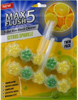 Max Flush 5 Citrus WC block 2 x 45g