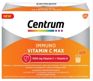 Centrum Immuno Vitamin C Max suplement diety z witaminami i minerałami 14 saszetek