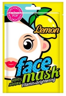 BLING POP Korea zpěvňující a rozjasňující maska na obličej Lemon 20 ml