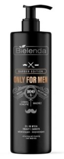 Bielenda Only For Men Barber Edition odświeżająco-oczyszczający żel do mycia twarzy i zarostu 190 g