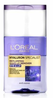 L'Oréal Paris Hyaluron Specialist dwuetapowy płyn do demakijażu oczu i ust 125 ml