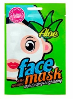 BLING POP Korea ujędrniająco-rozświetlająca maska ​​do twarzy Aloes 20 ml