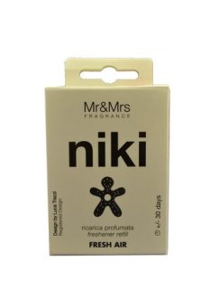 Mr & Mrs Fragrance Niki Fresh Air - odświeżacz do samochodu napełnienie