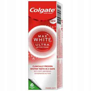 Colgate Max White Ultra Active Foam wybielająca pasta do zębów 50 ml