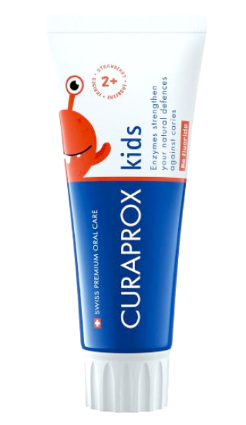 Curaprox Kids children's toothpaste Strawberry without fluoride from 2 years 60 ml