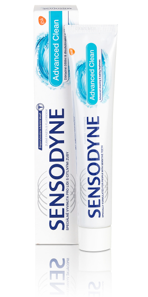 Sensodyne Advanced Clean pasta do zębów z fluorem 75 ml
