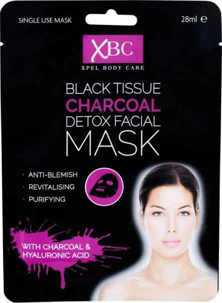 Charcoal Detox 3D maska ​​do twarzy z węglem aktywnym 28 ml