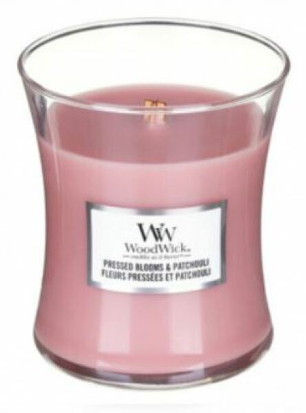 WOODWICK Pressed Blooms & Patchouli Candle Scented Candle 275 g