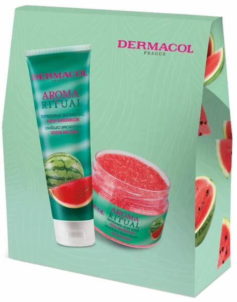 Zestaw upominkowy Dermacol Aroma Ritual Fresh Watermelon (żel pod prysznic 250 ml, peeling do ciała 200 ml)
